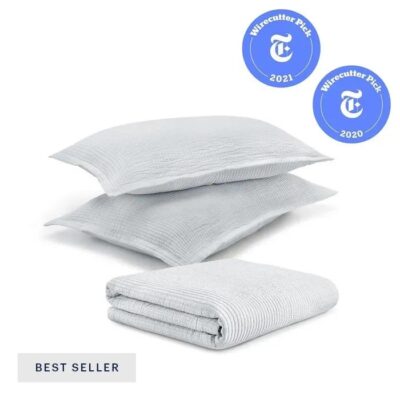 Textured Cotton Coverlet & Shams Set